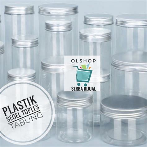 Jual Plastik Segel Toples Tabung Silinder Kaca Plastik Diameter Cm