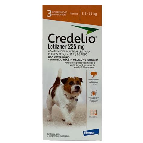 Credelio Tab 225mg 5 5 A 11 Kg X 3 POBLETE Y POBLETE LIMITADA