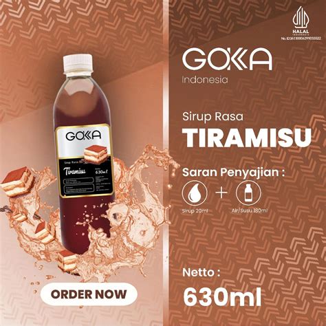 Jual Sirup Gokka Rasa Tiramisu Minuman Syrup Gokka Rasa Tiramisu