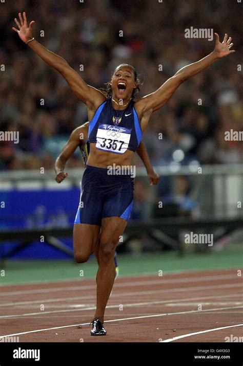 Sydney Olympics Marion Jones Stock Photo Alamy