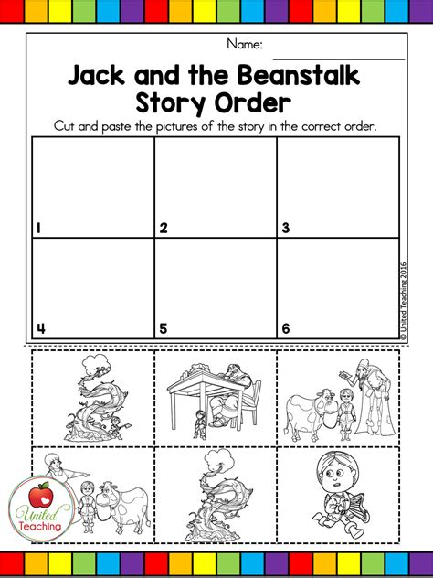 Jack And The Beanstalk Sequencing Printables