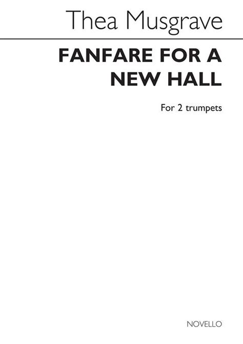 Music For A New Hall For Two Trumpets Trompete Noten Kaufen Im