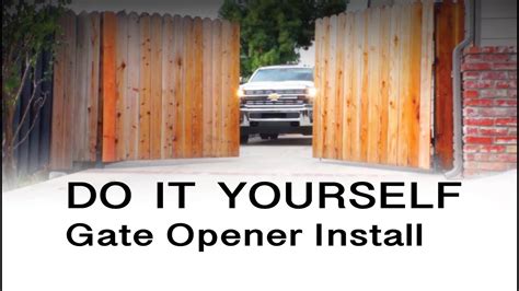 How To Build A Automatic Gate Opener