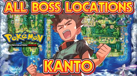 ALL Kanto Boss Lineups Locations Pokémon Revolution Online YouTube