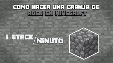 Como hacer una granja de piedra semiautomática Minecraft Bedrock 1 18