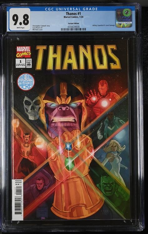 Thanos Cgc Infinity Gauntlet Homage Cover Variant Marvel