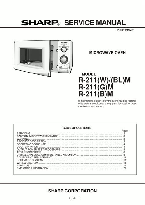 Microwave Oven Schematic Diagram