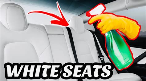 Tesla White Seats How To Clean White Interior Youtube