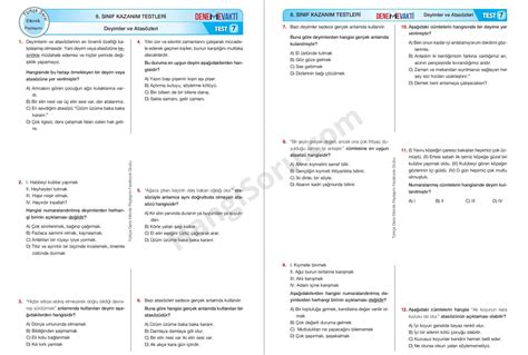 S N F Deyim Ve Atas Zleri Testi Pdf Ndir Hangisoru