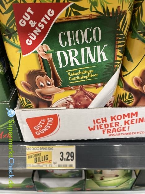 Gut Günstig Choco Drink Preis Angebote Kalorien Nutri Score