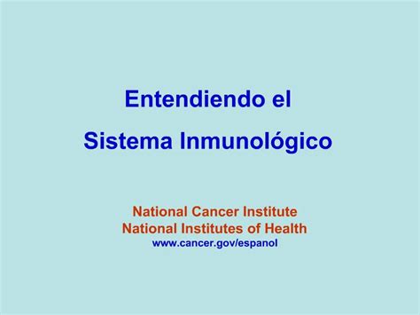 Ppt National Cancer Institute National Institutes Of Health Cancer