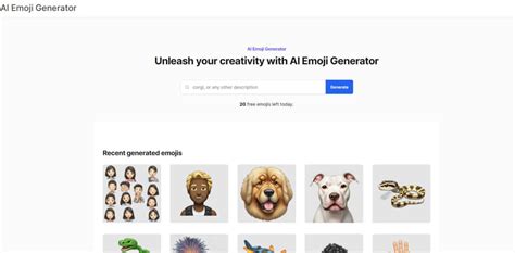 AI Emoji Generator - Détails, prix & alternatives | Futur-IA