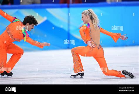 Piper GILLES and Paul POIRIER of Canada perform during Figure Skating Ice Dance Rhythm Dance at ...