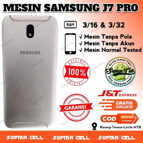 Jual Mesin Samsung J7 Pro J730G Mesin Sudah Normal Tested Tanpa Akun