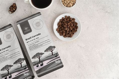 Helibean coffee bean package design on Behance
