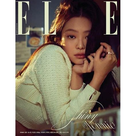 韓国女性雑誌 Elle エル 2022年 2月号 Blackpinkのジェニ表紙選択 Bタイプキム・ボム、ソン・ナウン、カン・ハヌル
