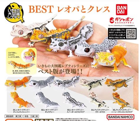 Bandai Gashapon Leopard Crested Gecko Action Figure Best Selection Ebay