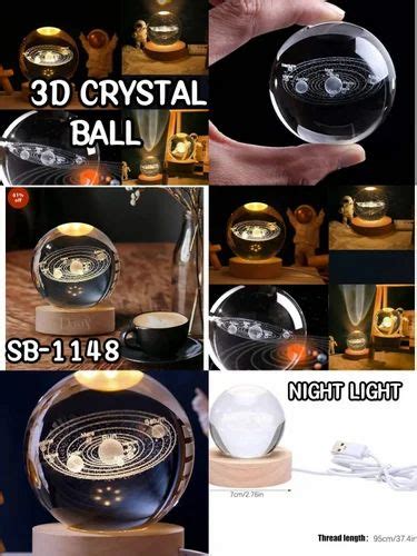 3D CRYSTAL BALL NIGHT LIGHT At Rs 120 Piece New Items In New Delhi