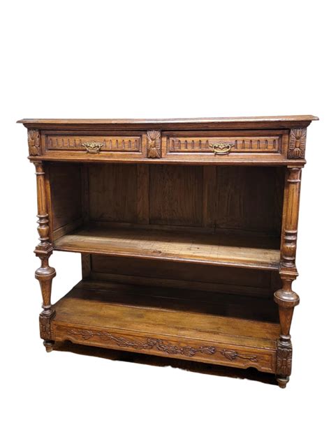 Antique Solid Oak Buffet Sideboard Circa 1880s Bartlett House Antiques