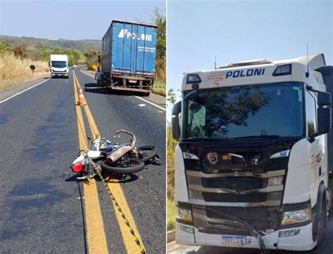 Colisão frontal entre moto e Scania mata jovem de 23 anos na BR 316 em