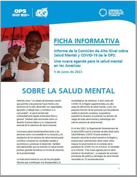 Hojas Informativas Ops Oms Organización Panamericana De La Salud