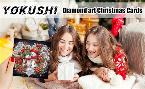 Amazon Yokushi Pcs Diamond Art Painting Christmas Cards With