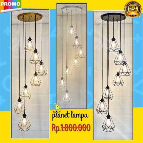 Jual Lampu Gantung Hias Void Tangga Minimalis Modern Bernuansa Vintage