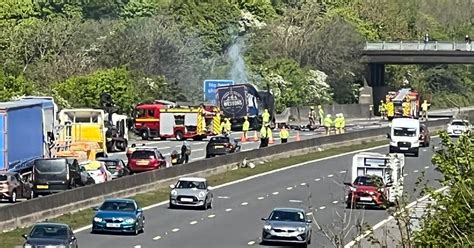 M5 Cider Lorry Explosion Driver Unharmed After Vehicle Burst Into