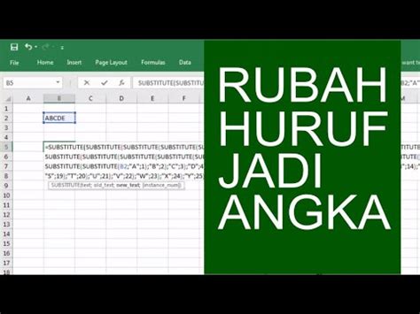 Cara Merubah Huruf A Z Menjadi Angka Youtube