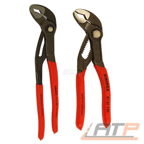 KNIPEX 8701 COBRA WASSERPUMPENZANGE ZANGENSCHLÜSSEL SANITÄR ROHRZANGE 2