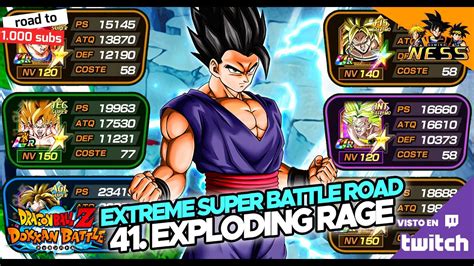 Dokkan Battle Extreme Super Battle Road Exploding Rage Youtube