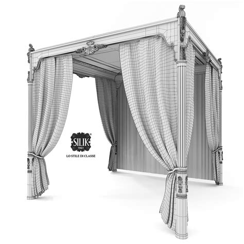 Silik Venere Bed Canopy 3d Model Cgtrader