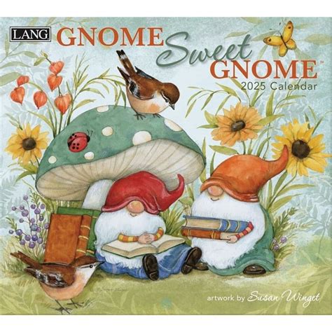 Gnome Sweet Gnome By Susan Winget 2025 Wall Calendar Calendars