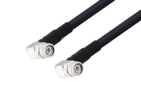 Tnc Male Right Angle To Tnc Male Right Angle Low Loss Cable Inch