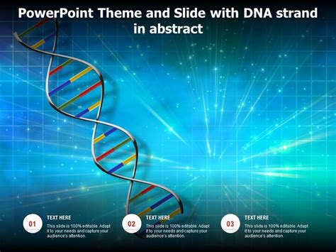 Powerpoint Theme And Slide With Dna Strand In Abstract Presentation Graphics Presentation