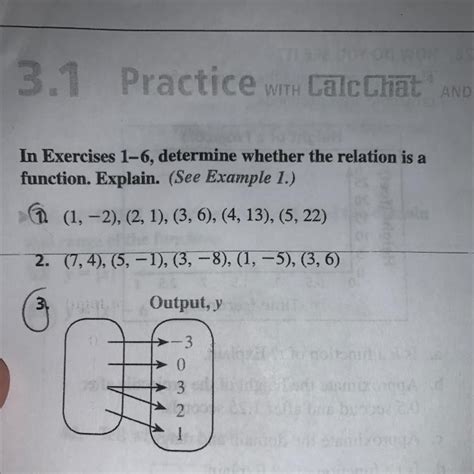 In Exercises 1 6 Determine Whether The Relation Is A Function Explain See Example 1 1 −2