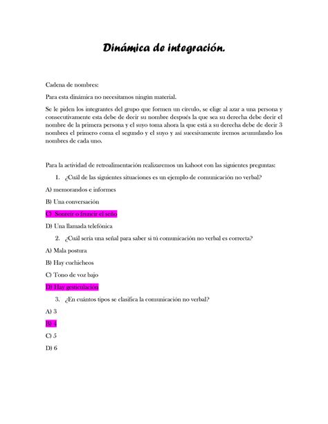 Dinámicas equipo 2 bhfdswswtfg Dinmica de integraciÛn Cadena de