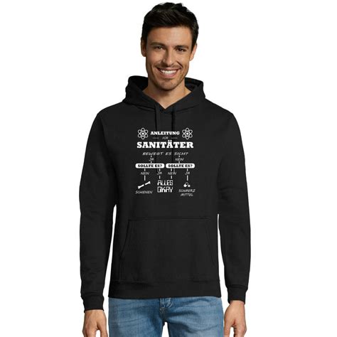 Sanitäter Anleitung Notfallsanitäter Checkliste Männer Hoodie Snake