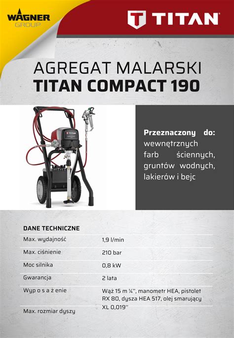 Agregat Malarski Titan Compact 190 BMB Technologie