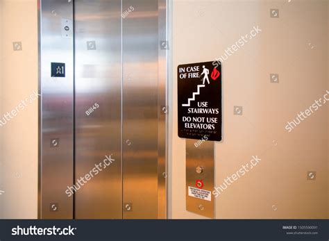 Do Not Use Elevator Case Fire Stock Photo 1505590091 Shutterstock