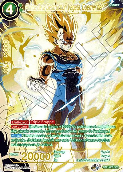 BT11 066 SPR Prince De La Destruction Vegeta Guerrier Fier DBSCards Fr