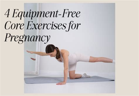 Equipment Free Core Exercises For Pregnancy Movement Society