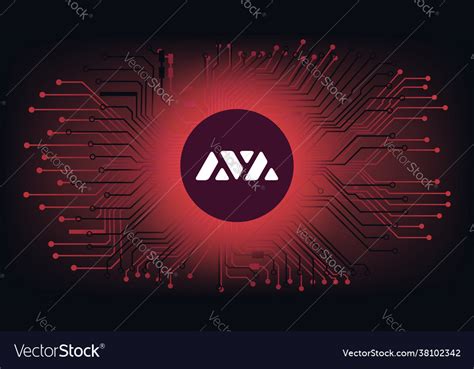 Avalanche Avax Cryptocurrency Token Symbol Vector Image