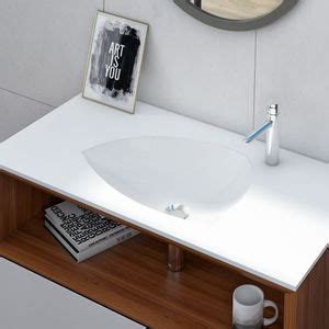 Lavabo Sobre Mueble Seno Deltaplus Mundilite De Mineral Compuesto