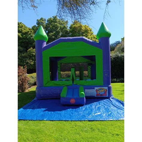 Purple And Green Bounce House Phatty Mattys Rentals