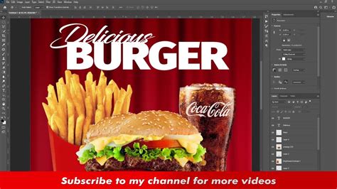 Creating A Fast Food Poster Design In Adobe Photoshop Photoshop