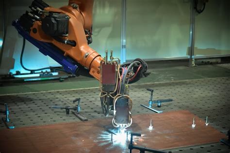 Premium Photo | Application of automatic welding robot in metal welding