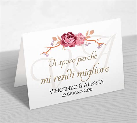 Segnatavolo Ti Sposo Perch Simone Piccolo Graphic Wedding