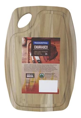 Tabla Madera Tramontina Linea Churrasco Asado Picada 34x23cm Cuotas