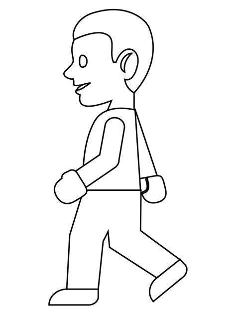 Person Walking Coloring Page ColouringPages